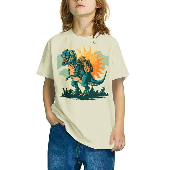 KkSLirnhs 13 Years Shirts for Kids Boys Tops Short Sleeve Round Neck Boys Shirts Size 10-12,Boys Shirts Size 8 Multicolor