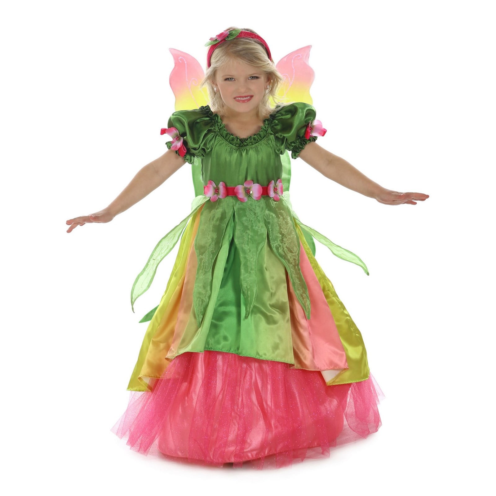 Uhdear Girls Butterlfy Princess Costume Deluxe Dress Up with Aceessories 