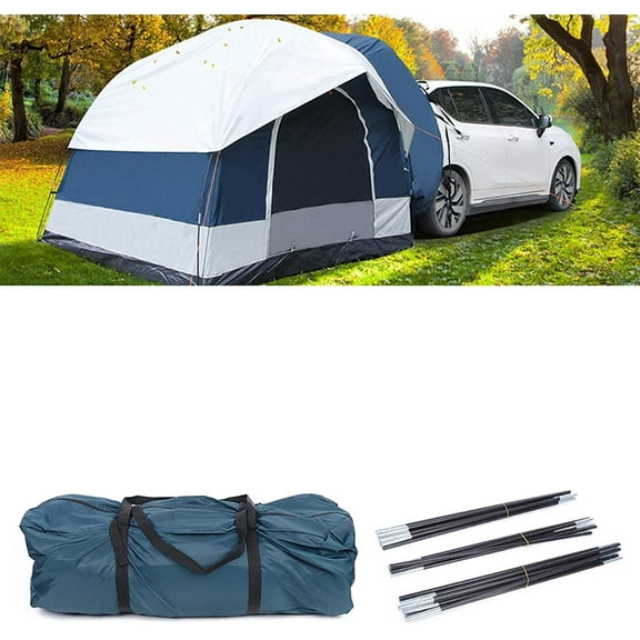 MONIPA Multi-Function Awning Side Pergola Camping Tent Outdoor Car Tent,Waterproof Car Rear Double Tent Car Side for Mountaineering,Fishing,Wild Survival,Adventure