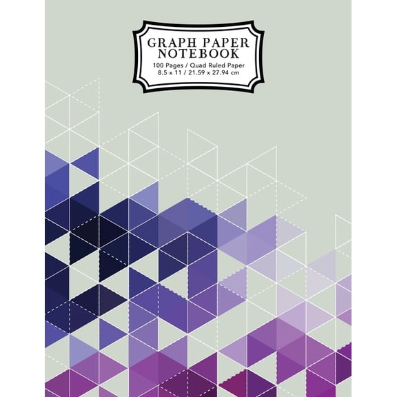 Math and Science Notebooks Graph Paper Notebook: Purple Grid Boxes Grid Paper Composition Notebook, Graphing Paper, Quad Ruled, Book 2, (Paperback)