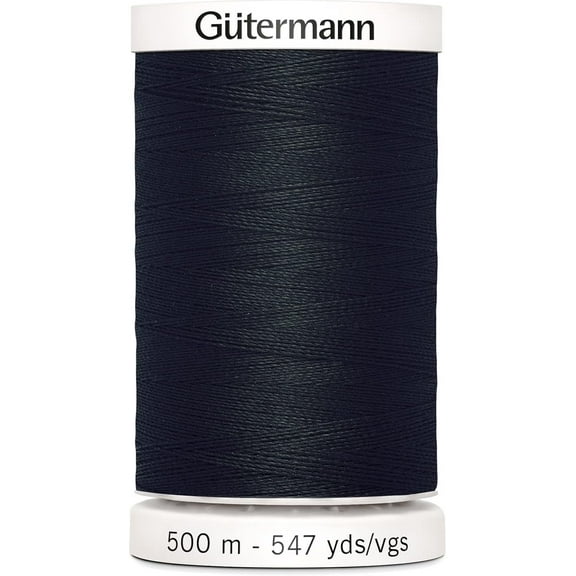 Gutermann Black Polyester Sewing Thread, 547 Yards