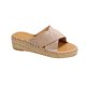 thumbnail image 2 of Zapatillas de cuña de cuerda de cáñamo con parte inferior de panecillo de plataforma de tacón alto de moda de verano Wmkox8yii  nm11125, 2 of 9