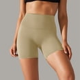 thumbnail image 6 of xfsWaSs Soft Biker Shorts Women's Solid Color Yoga Shorts High Waisted Workout Biker Shorts for Women Stretchy Athletic Shorts Breathable, 6 of 8