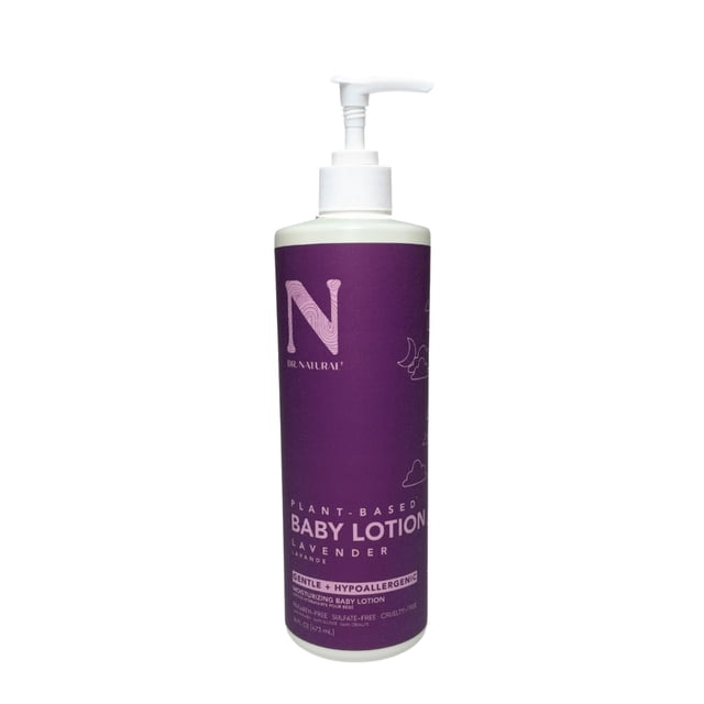 Dr. Natural Crema Corporal con Aceite de Lavanda con Manteca de Karité Orgánica. 100% Natural. Hecha de Plantas y Aceites Naturales. Bebé y Niño 473 ml. Hipoalergénica.