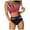 Z6-Watermelon Red, variant on LILIYA Womens Swimsuits Two Piece Bikini Sets Bathing Suits for Women Summer Color Block Swimwear High Waist Print SwimSuits