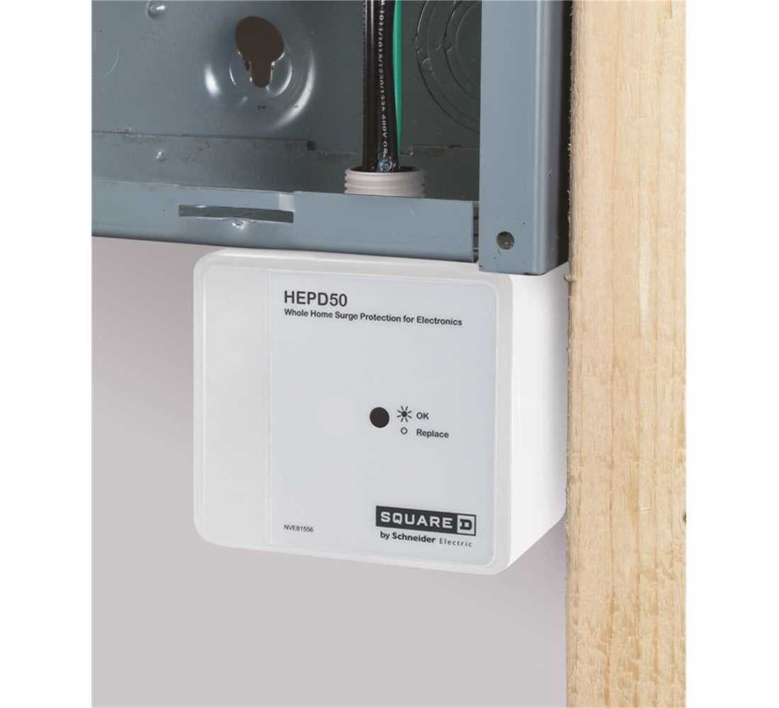 Square D 120V/240V Panel Mounted Whole House Surge Protector HEPD50