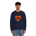 thumbnail image 4 of Wild Love Tiger Print Unisex Heavy Blend™ Crewneck Sweatshirt, 4 of 4