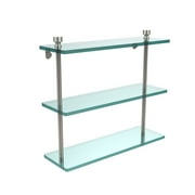 Foxtrot Collection 16" Triple Tiered Glass Shelf (Build to Order)