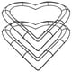 thumbnail image 4 of 2 anillos de alambre de hierro para coronas, marco de corona de corazón, anillos para hacer coronas de alambre para decoración del Día de San Valentín., 4 of 7