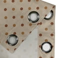thumbnail image 4 of Ambesonne Tan Grommet Curtain, Classic Retro Polka Dots, 50" x 84", Brown Pale Coffee Tan, 4 of 6