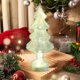thumbnail image 4 of Adorno de escritorio para árbol de Navidad brillante de color caramelo | Luz nocturna a pilas | Decoración LED rosa, multicolor, blanco y azul | Ambiente festivo de 23 cm, 4 of 5