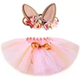 thumbnail image 4 of Falda tutú para niñas pequeñas, disfraz de conejito de Pascua, tutú para niños, disfraz de conejo de Halloween, minifaldas de tul mullidas para niñas, 4 of 5