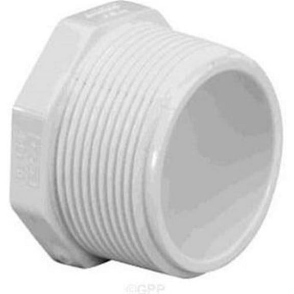 Lasco Fittings PV450005 0.5 in. Male Pipe Thread Schedule 40 deg Elbow Plug