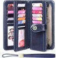 thumbnail image 2 of LAICAIW Women's Wallet Genuine Leather RFID Blocking Large Capacity Trifold Ladies Wallet, 2 of 6