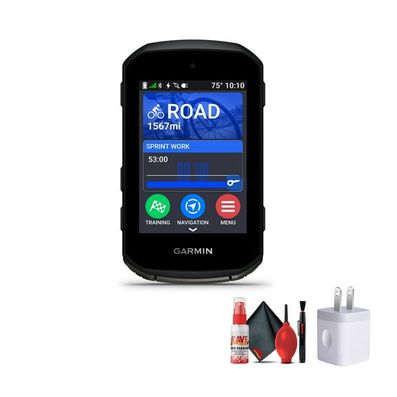 Garmin Edge 850, Compact GPS Cycling Computer, Vivid Color 2.7" Touchscreen Display, Bike-Specific Mapping, Advanced Training and Performance Insights Bundle