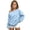 /c12Light Blue114, variant on CUZIBR Toddler Girls Off Shoulder Sweatshirt Oversized Solid Color Pullover Long Sleeve Leisure Fall Winter Clothes,Beige,3-4 Years