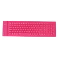 thumbnail image 4 of Foldable Silicone Silent Keyboard, Silicone Keyboard,108 Key Portable Soft Rubber Lightweight Waterproof Rollup Keyboard for Laptop PC Computer Travel Office Home, 4 of 8