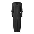 thumbnail image 3 of Cardigan Sweaters for Women Long Sleeve Button Hooded Knitted Sweater Coat with Pockets Womens Cardigan Sweaters, 3 of 6