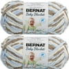 Spinrite Bernat Baby Blanket Yarn - Little Cosmos, 1 Pack of 2 Piece