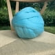 thumbnail image 1 of Xiao Hua Hilo de lana de 250 g, fibra de lana, suministros para fieltrar lana, lana pura, hilo grueso, lana de hilado para fieltrar con aguja, fieltrar húmedo, hilado manual (azul), 1 of 4