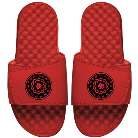 

Men s ISlide Red Portland Thorns FC Primary Logo Slide Sandals