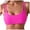 Hot Pink, variant on TOWED22 Women's Push Up V Neck Bikini Tops Criss Cross Back Padded Bathing Suit Top Only(Hot Pink,S)