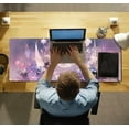 thumbnail image 6 of Cool Kawaii Pastel Purple Floral Desk Mat Mouse Pad Large Gaming Mousepad Spiritual Full Moon XL Extended Desk Pad Laptop Keyboard Mouse Mat, Cute Deskmat for Women Office Decor 31.5''''x11.8'''', 6 of 6