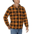 thumbnail image 4 of Zip Up Hoodies for Men - halloween elements plaid Long Sleeve Comfrt Men'S Fashion Hoodies & Sweatshirts, Jackets for Men Hoodies Pullover Clothing Clothes with Pouch, 4 of 5