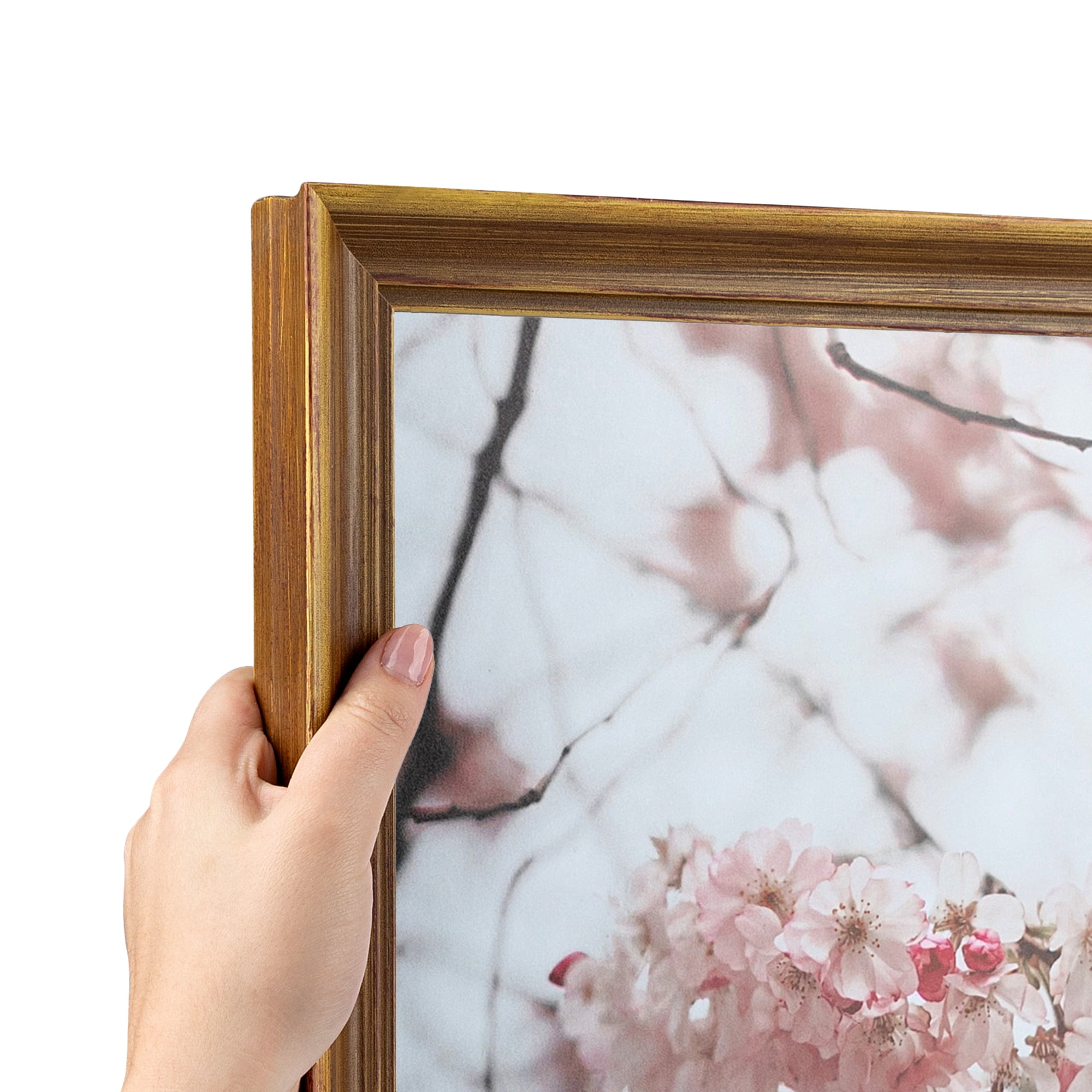 ArtToFrames 18" x 24" Antique Yellow Picture Frame, 18x24 inch Multi Wood Poster Frame (WOM-4948), 5 Pack