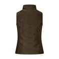thumbnail image 4 of Oplxuo Women's Puffer Vest Lightweight Sleevesless Stand Collar Quilted Jacket Zip Up Padded Gilet Outerwear with Pockets, 4 of 7