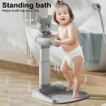 thumbnail image 4 of Jnismy Baby Shower Stand Baby Bathtub Portable Bath Helper Bath Shower Standing Best Baby Bath Support with Adjustable Height Anti-Slip Base,Grey, 4 of 13