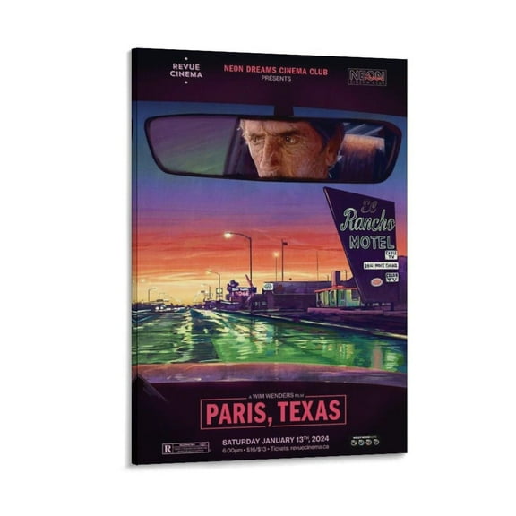 1984 Drama Movie Poster Paris, Texas Canvas Painting Poster Wall Art Decorative Picture Prints Modern Decor