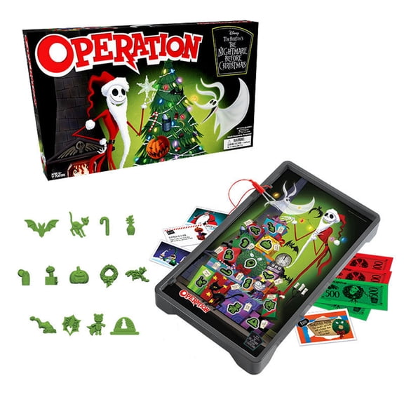 USAopoly OPERATION Disney Tim Burton's The Nightmare Before Christmas Board Game