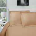 thumbnail image 2 of 300-Thread Count 100% Egyptian Cotton Lightweight Solid Duvet Cover Set Taupe / Twin, 2 of 5
