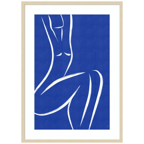 Amanti Art Lady Body No 7 Wood Framed Wall Art Print