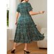thumbnail image 4 of Vestido, Vestido de talla grande para mujer Vestido informal de manga corta con estampado floral Meterk 4X-grande, 4 of 7