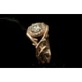 thumbnail image 3 of HeartsAndYou 1.5ct Round Cut Moissanite Engagement Ring for Women 18k Rose Gold Over Silver Halo Unique Design, 3 of 6