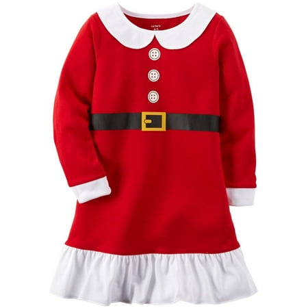 

Carter s Little Girls Nightgown (Toddler/Kid) - Santa - 2-3