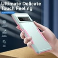 thumbnail image 6 of Google Pixel 8 Pro Case Heavy-Duty Shockproof Military-Grade Wireless Charging Support Phone Case for Google Pixel 8 Pro(2023) 6.7"(Green/Pink), 6 of 14