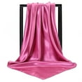 thumbnail image 4 of Large Square Satin Head Scarf - Silk Hair Wrap, 90cmx90cm, Polyester, Sleeping/Beach, One Size, 4 of 6