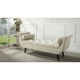 thumbnail image 5 of Alma Tufted Flare Arm Entryway Bench, Sky Neutral, 5 of 8