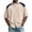 Khaki, variant on Big & Tall Mens Button Down Shirt Short Sleeve Vintage Striped Print Casual Outdoor Top S-4XL