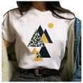 thumbnail image 2 of Eashery Plus Womens Tshirts Print Blouse Womens Tshirt Dress White L, 2 of 5
