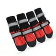 thumbnail image 4 of GASTROPOD 4Pcs Dog Shoes Waterproof Nylon Material Anti-Slip Dog Rain Boots Reflective Straps Dog Boots & Paw Protectors 6.5x5.3cm,Blue, 4 of 4