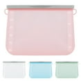 thumbnail image 1 of Juliy Food Storage Bag Leak-proof Easy Seal Silica Gel Vegetable Fruit Freezer Gallon Bag for Home, 1 of 3