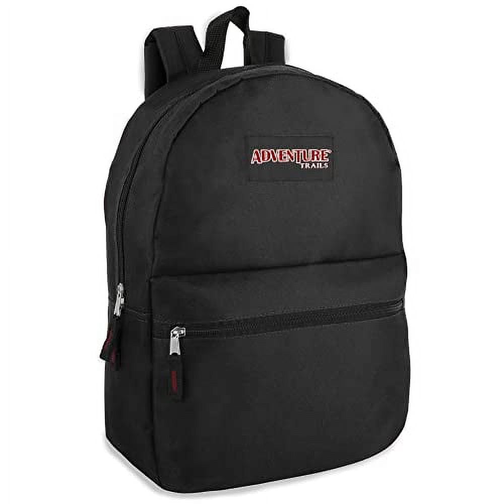 24 pack Solid Color 17 inch Backpacks in Black, Navy Blue, Gray, Red ,Hunter Green
