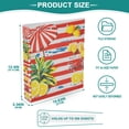 thumbnail image 3 of FORMRS 3 Ring Binder with Pockets 1.5" D-Rings Clip Board 200 Sheets Capacity, Striped Lemon, 3 of 8