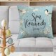 thumbnail image 1 of CaiYueKe Easter Spring Decorative Pillow Cover Floral Bunny Rabbit Home Decor Throw Cushion Case Seasonal Holiday Living Room Bedroom Sofa Accent Pillow, 1 of 7