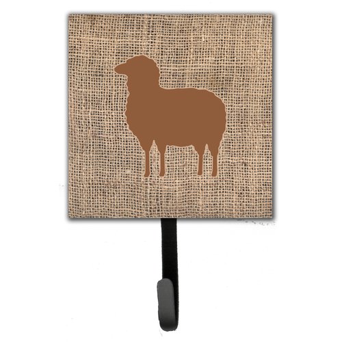 Carolines Treasures BB1126-BL-BN-SH4 Sheep Burlap and Brown Leash or Key Holder Bb1126 Multicolor Small