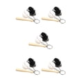 thumbnail image 1 of Cateissary 3 piezas de llavero de béisbol artificial, guante de murciélago, , llavero, regalo deportivo de oficina, niños, novio, hombres, Negro 5Conjunto, 1 of 6
